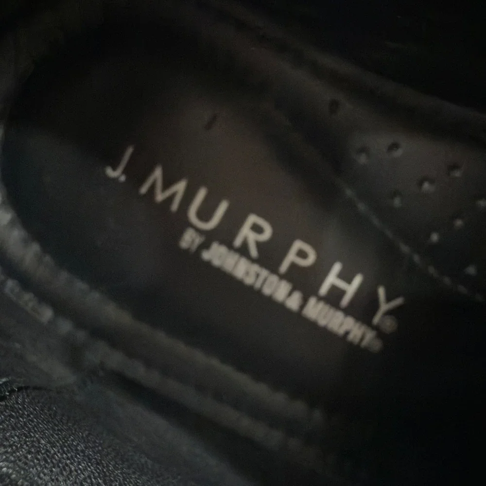 J. Murphy Johnston & Murphy Mens Burgundy Leather Cap Toe Oxford Shoes 14M
